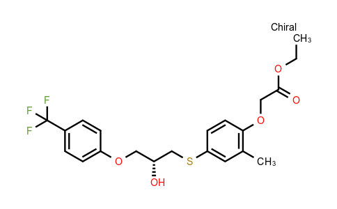  ?(R)-{4-[2-羟基-3-[4-(三氟甲基)苯氧基]丙基硫代]-2-甲基苯氧基}乙酸乙酯