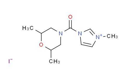1-(2,6-Dimethylmorpholine-4-carbonyl)-3-methyl-1H-imidazol-3-ium iodide