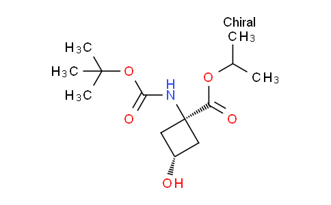 丙烷-2-基 -1-{[(叔-丁氧基)羰基]氨基}-3-羥基環(huán)丁烷-1-甲酸基酯,反-