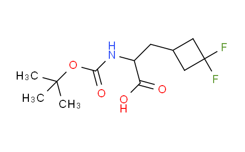 2-(tert-butoxycarbonylamino)-3-(3,3-difluorocyclobutyl)propanoic acid