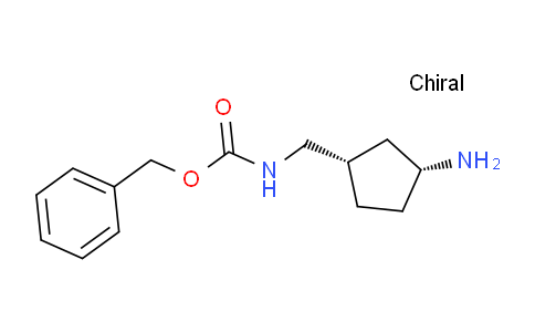 benzyl N-[[cis-3-aminocyclopentyl]methyl]carbamate