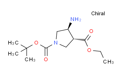 O1-tert-butyl O3-ethyl (3R,4S)-4-aminopyrrolidine-1,3-dicarboxylate