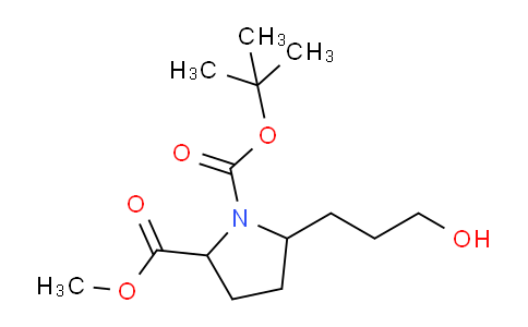 1-叔-丁基 2-甲基 5-(3-羥基丙基)吡咯烷-1,2-二甲酸基酯