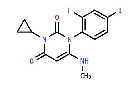 3-环丙基-1-(2-氟-4-碘苯基)-6-甲基氨基-1H-嘧啶-2,4-二酮