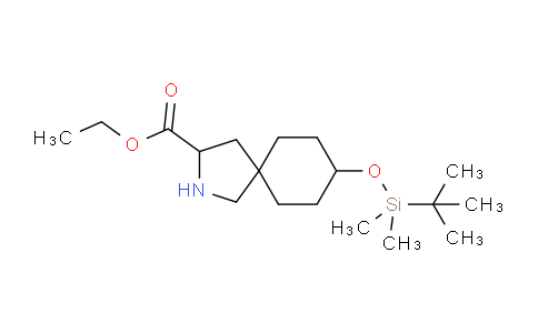 ethyl 8-[tert-butyl(dimethyl)silyl]oxy-2-azaspiro[4.5]decane-3-carboxylate