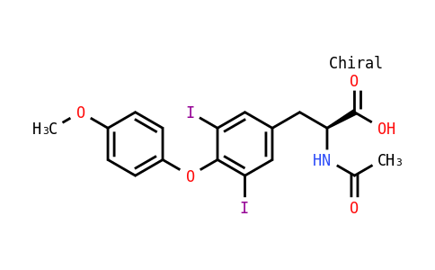 丙氨酸，N-乙酰-3-[3,5-二碘-4-(對甲氧基苯氧基)苯基]-，L-