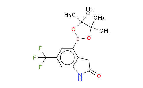 4-(4,4,5,5-tetramethyl-1,3,2-dioxaborolan-2-yl)-6-(trifluoromethyl)-2,3-dihydro-1H-indol-2-one