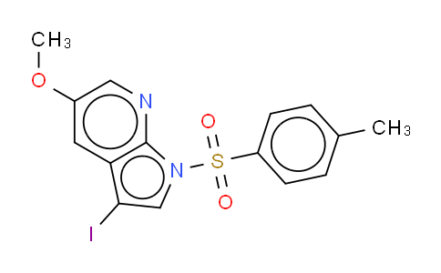 3-iodo-5-methoxy-1-(p-tolylsulfonyl)pyrrolo[2,3-b]pyridine