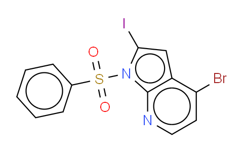 1-(benzenesulfonyl)-4-bromo-2-iodo-1H-pyrrolo[2,3-b]pyridine
