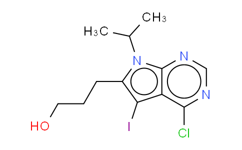3-(4-chloro-5-iodo-7-isopropyl-pyrrolo[2,3-d]pyrimidin-6-yl)propan-1-ol