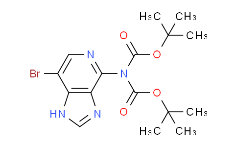 tert-butyl N-{7-bromo-1H-imidazo[4,5-c]pyridin-4-yl}-N-[(tert-butoxy)carbonyl]carbamate