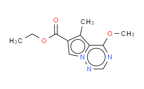 ethyl 4-methoxy-5-methyl-pyrrolo[2,1-f][1,2,4]triazine-6-carboxylate
