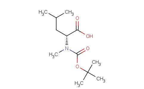 N-叔丁氧羰基-N-甲基-D-亮氨酸