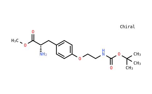 Methyl (2S)-2-amino-3-[4-[2-(tert-butoxycarbonylamino)ethoxy]phenyl]propanoate
