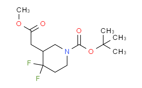 tert-butyl 4,4-difluoro-3-(2-methoxy-2-oxoethyl)piperidine-1-carboxylate