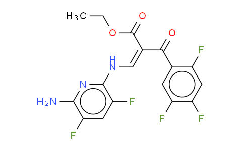 ethyl (Z)-3-[(6-amino-3,5-difluoro-2-pyridyl)amino]-2-(2,4,5-trifluorobenzoyl)prop-2-enoate
