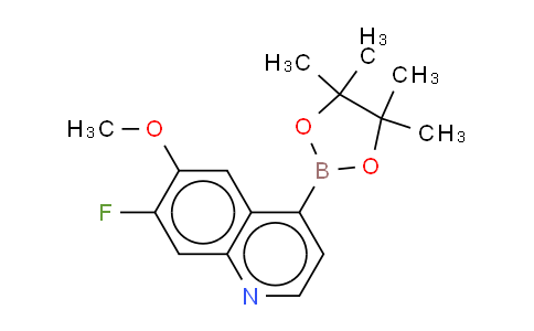 7-fluoro-6-methoxy-4-(4,4,5,5-tetramethyl-1,3,2-dioxaborolan-2-yl)quinoline