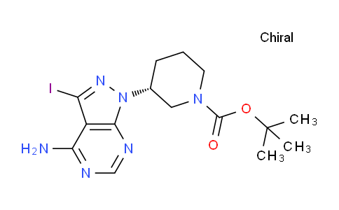 tert-butyl (3R)-3-{4-amino-3-iodo-1H-pyrazolo[3,4-d]pyrimidin-1-yl}piperidine-1-carboxylate