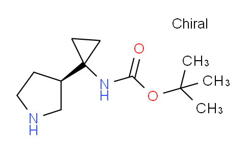 tert-butyl N-[1-[(3R)-pyrrolidin-3-yl]cyclopropyl]carbamate