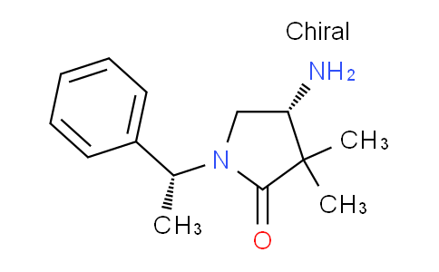 (4R)-4-amino-3,3-dimethyl-1-[(1R)-1-phenylethyl]pyrrolidin-2-one