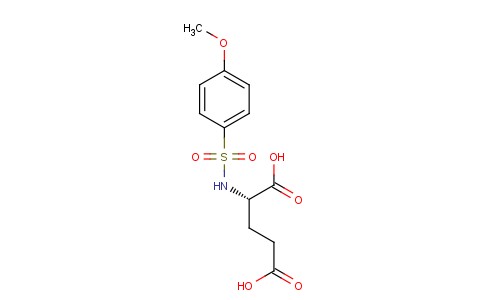 N-(4'-methoxybenzenesulphonyl)-L-glutamic acid